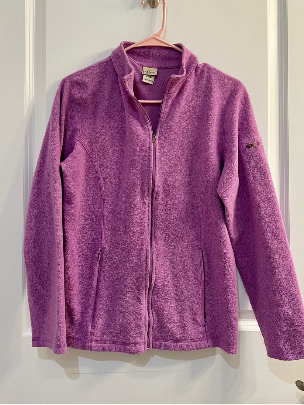 L.L. Bean Women's Full-Zip Fleece Jacket - Purple